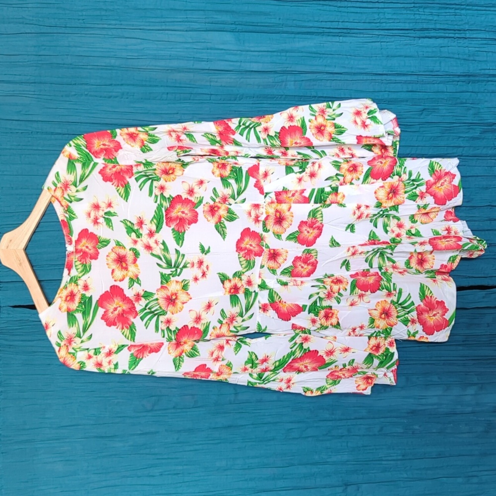 AX Paris Modcloth Hibiscus and Tell Romper Size 10 UK (size 6 US)